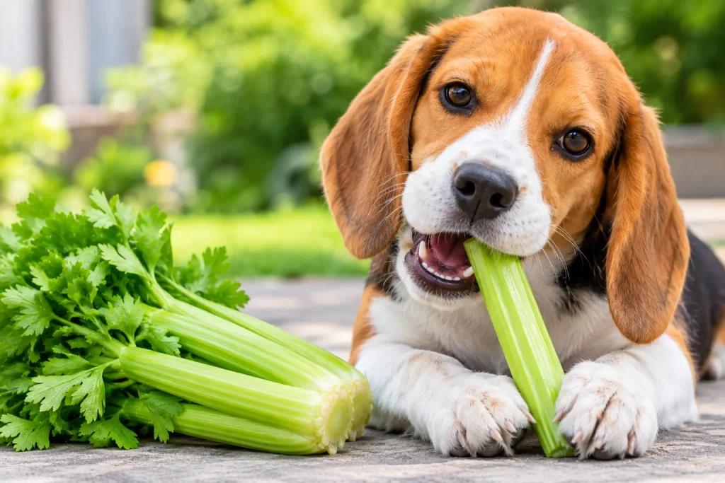 can pupies eat celery
